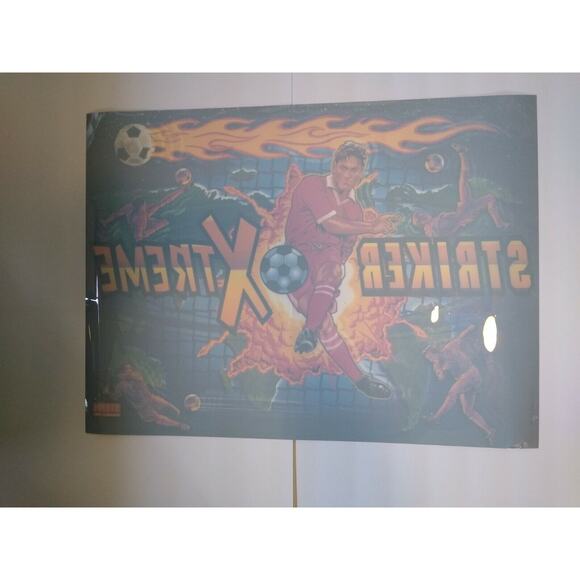 Striker Xtreme Pinball Translite Art Sheet Original Soccer Sports Vintage - Picture 11 of 11